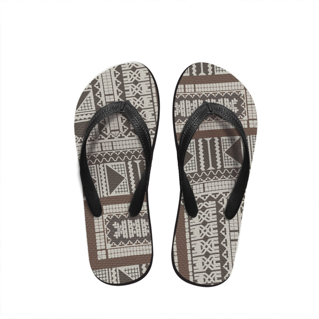 Fiji Flip Flop Tapa Pattern