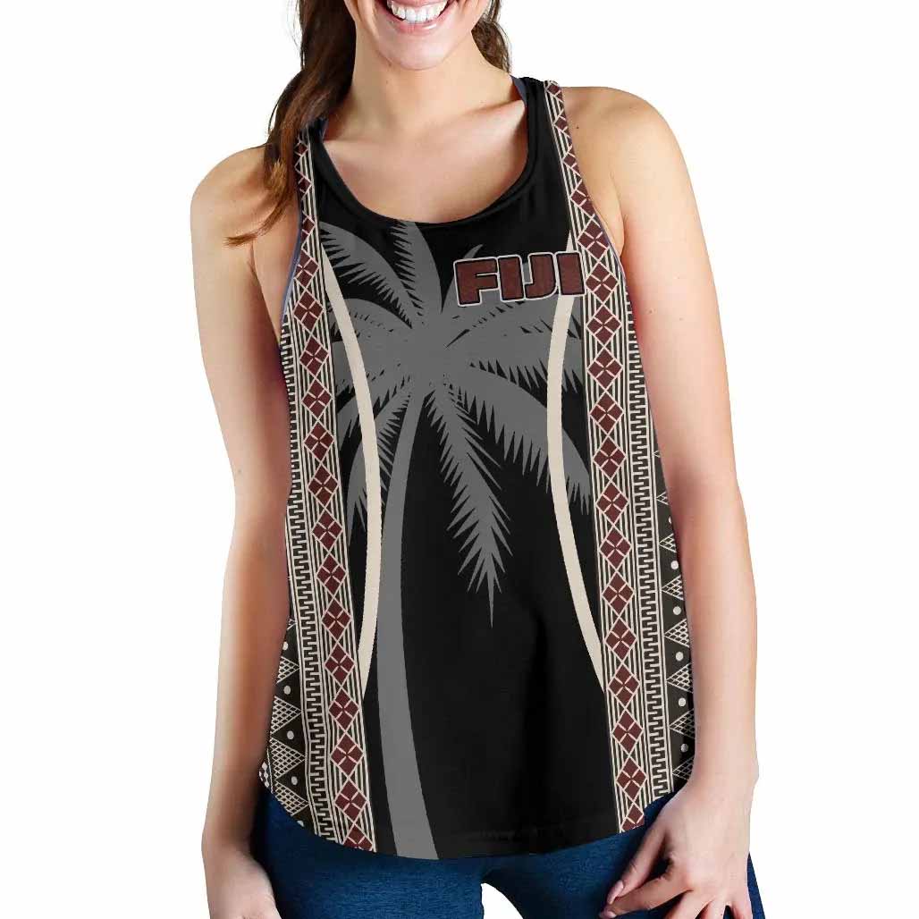Fiji Women Racerback Tank - Tapa Coconut