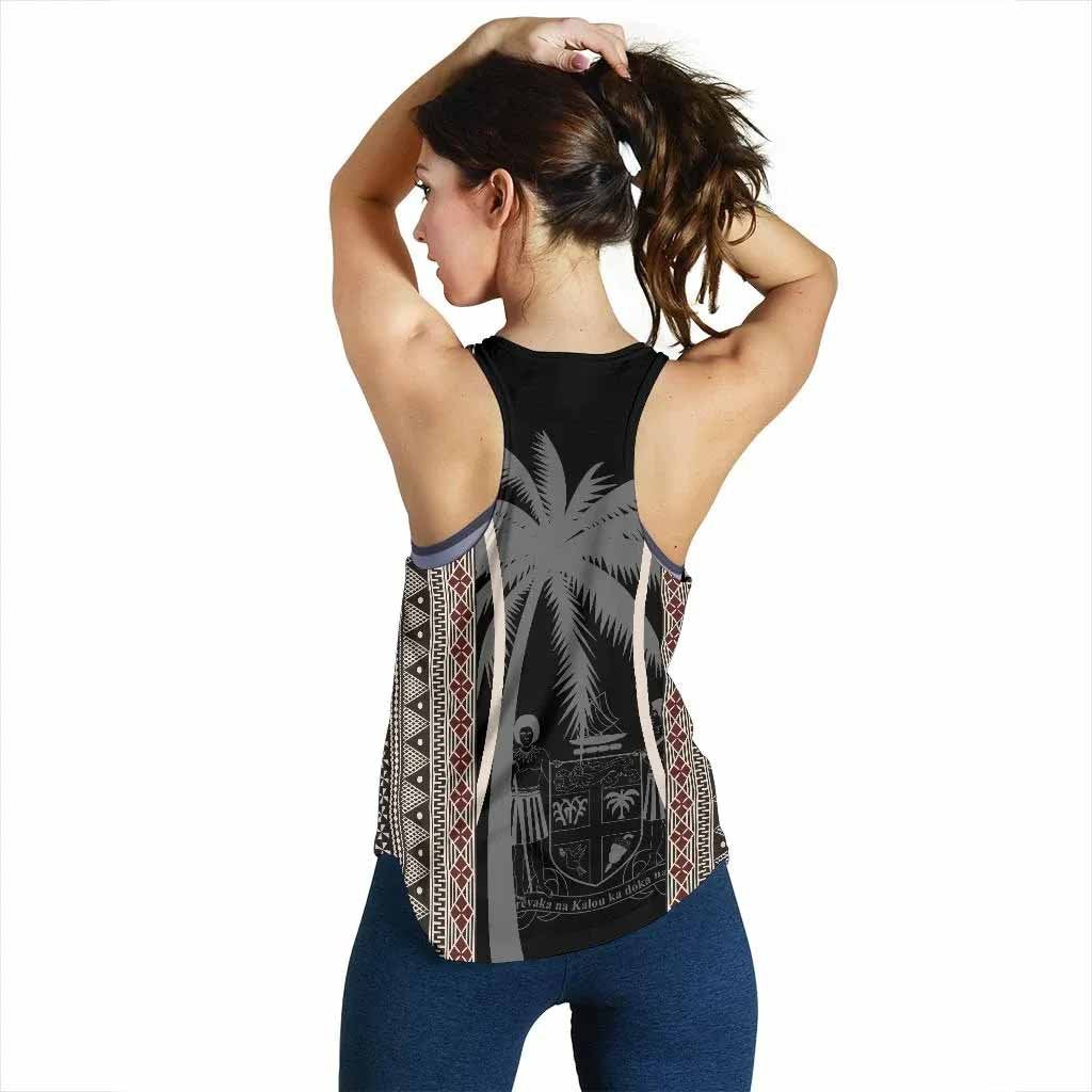Fiji Women Racerback Tank - Tapa Coconut