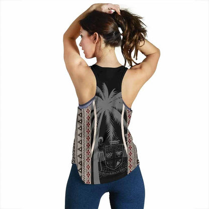 Fiji Women Racerback Tank - Tapa Coconut