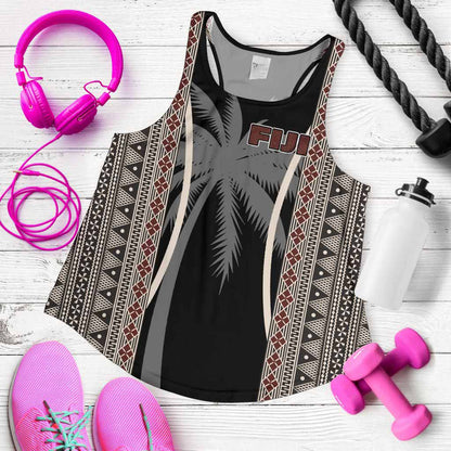 Fiji Women Racerback Tank - Tapa Coconut