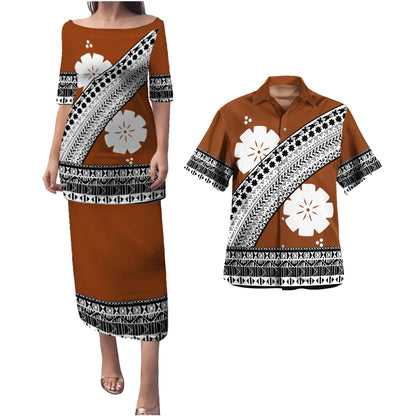 Fiji Combo Puletasi And Shirt Masi Curve