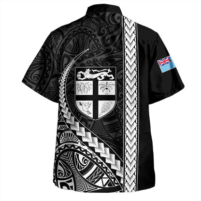 Vanuatu Hawaiian Shirt Tribal Melanesian Flag And Coat Of Arms