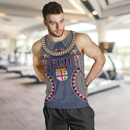 Fiji Tank Top Bula Pattern Circle