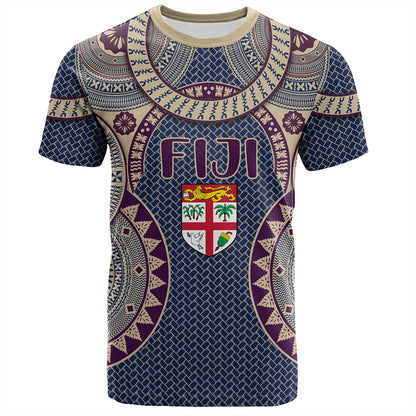 Fiji T-Shirt Bula Pattern Circle
