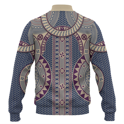 Fiji Baseball Jacket Bula Pattern Circle