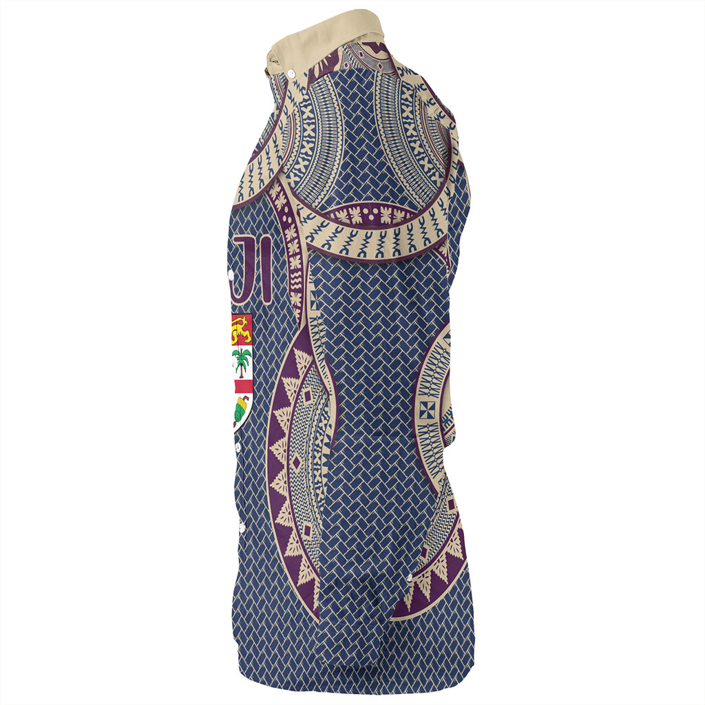 Fiji Long Sleeve Shirt Bula Pattern Circle