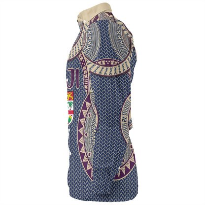 Fiji Long Sleeve Shirt Bula Pattern Circle