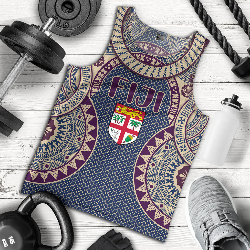 Fiji Tank Top Bula Pattern Circle