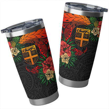 Fiji Tumbler Polynesian Tropical Coat Of Arms