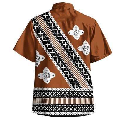 Fiji Combo Puletasi And Shirt Tapa Design