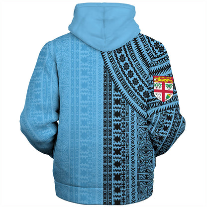 Fiji Sherpa Hoodie Bula Pattern Half Concept