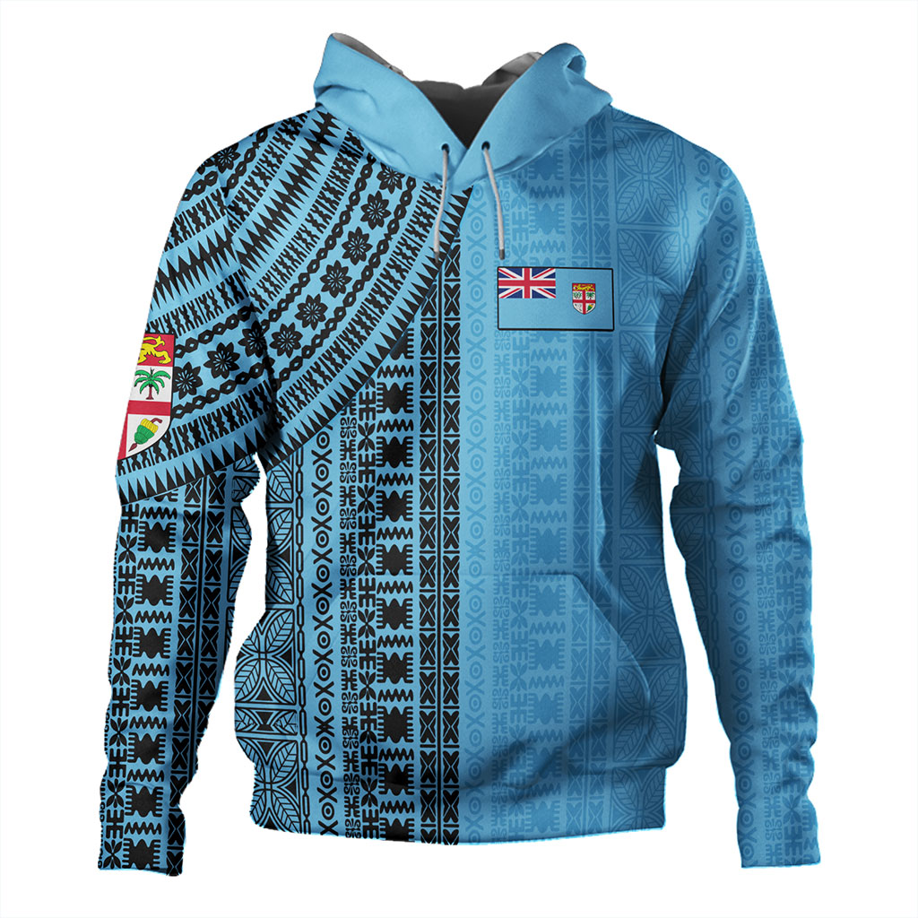 Fiji Hoodie Bula Pattern Half Concept
