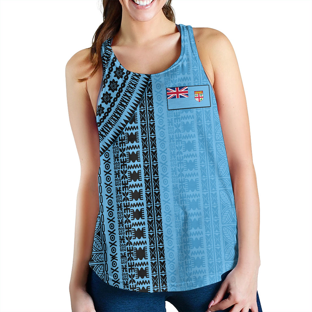 Fiji Women Tank Bula Pattern Half Concept