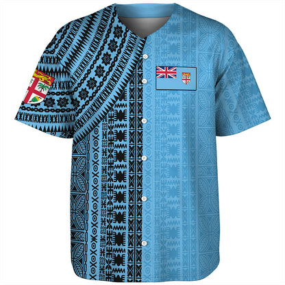 Fiji Baseball Shirt Bula Pattern Half Concept