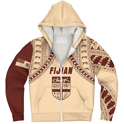 Fiji Sherpa Hoodie Bula Design Style