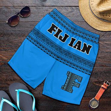 Fijian Men Short - Tapa Pattern