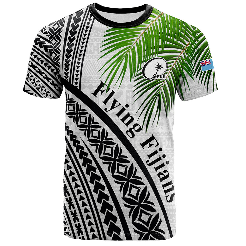 Fiji T-Shirt Rugby Masi Flying Fijians Fabric Leaves