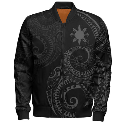 Philippines Filipinos Bomber Jacket Sun Tribal Tattoo Design