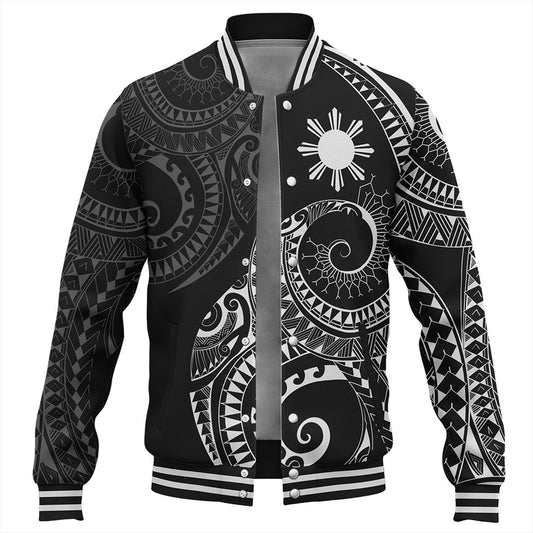 Philippines Filipinos Baseball Jacket Sun Tribal Tattoo Design