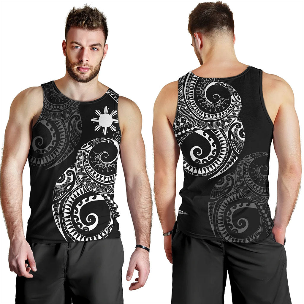 Philippines Filipinos Tank Top Sun Tribal Tattoo Design