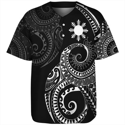 Philippines Filipinos Baseball Shirt Sun Tribal Tattoo Design