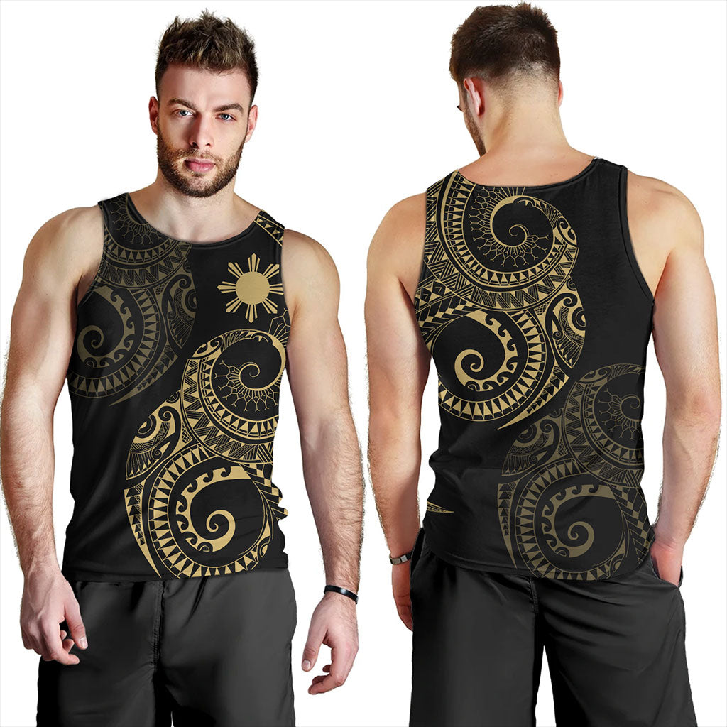 Philippines Filipinos Tank Top Sun Tribal Tattoo Design