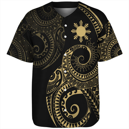 Philippines Filipinos Baseball Shirt Sun Tribal Tattoo Design