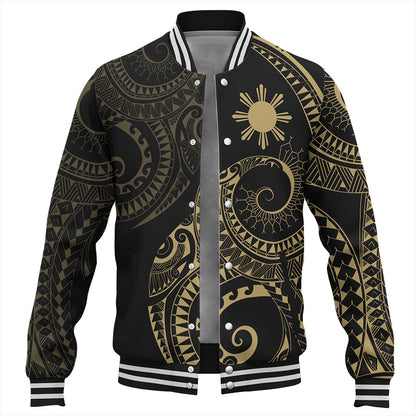 Philippines Filipinos Baseball Jacket Sun Tribal Tattoo Design
