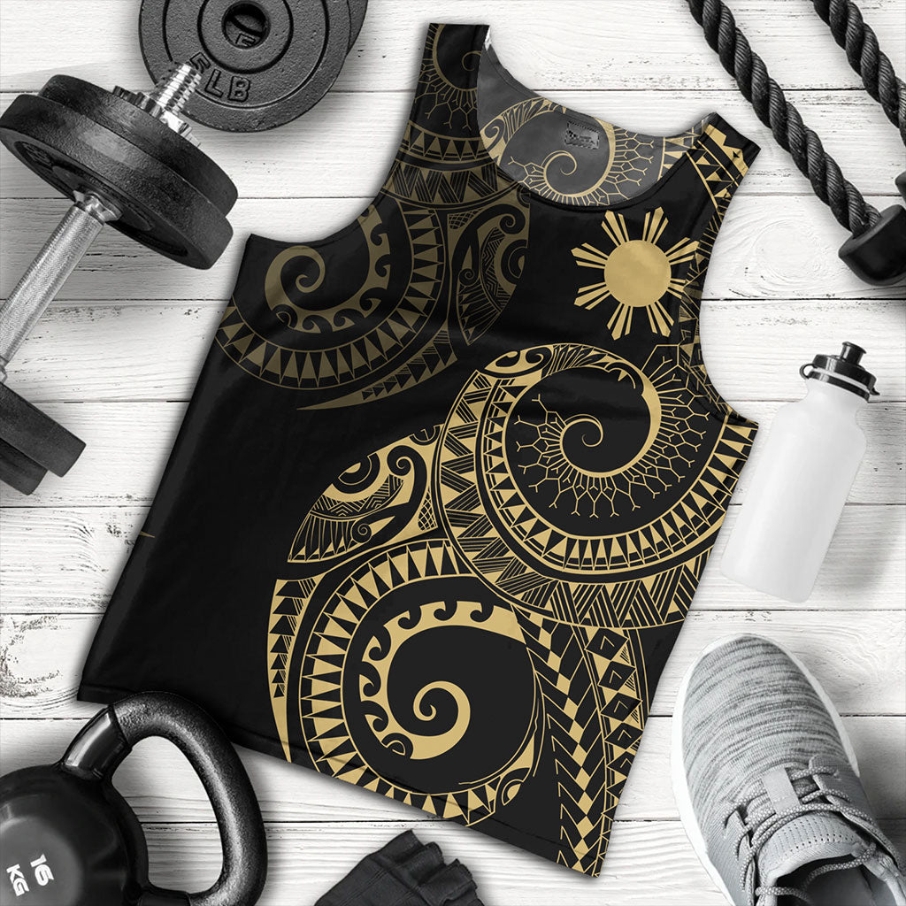 Philippines Filipinos Tank Top Sun Tribal Tattoo Design