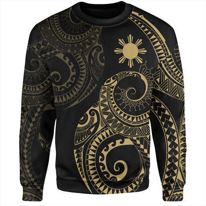 Philippines Filipinos Sweatshirt Sun Tribal Tattoo Design