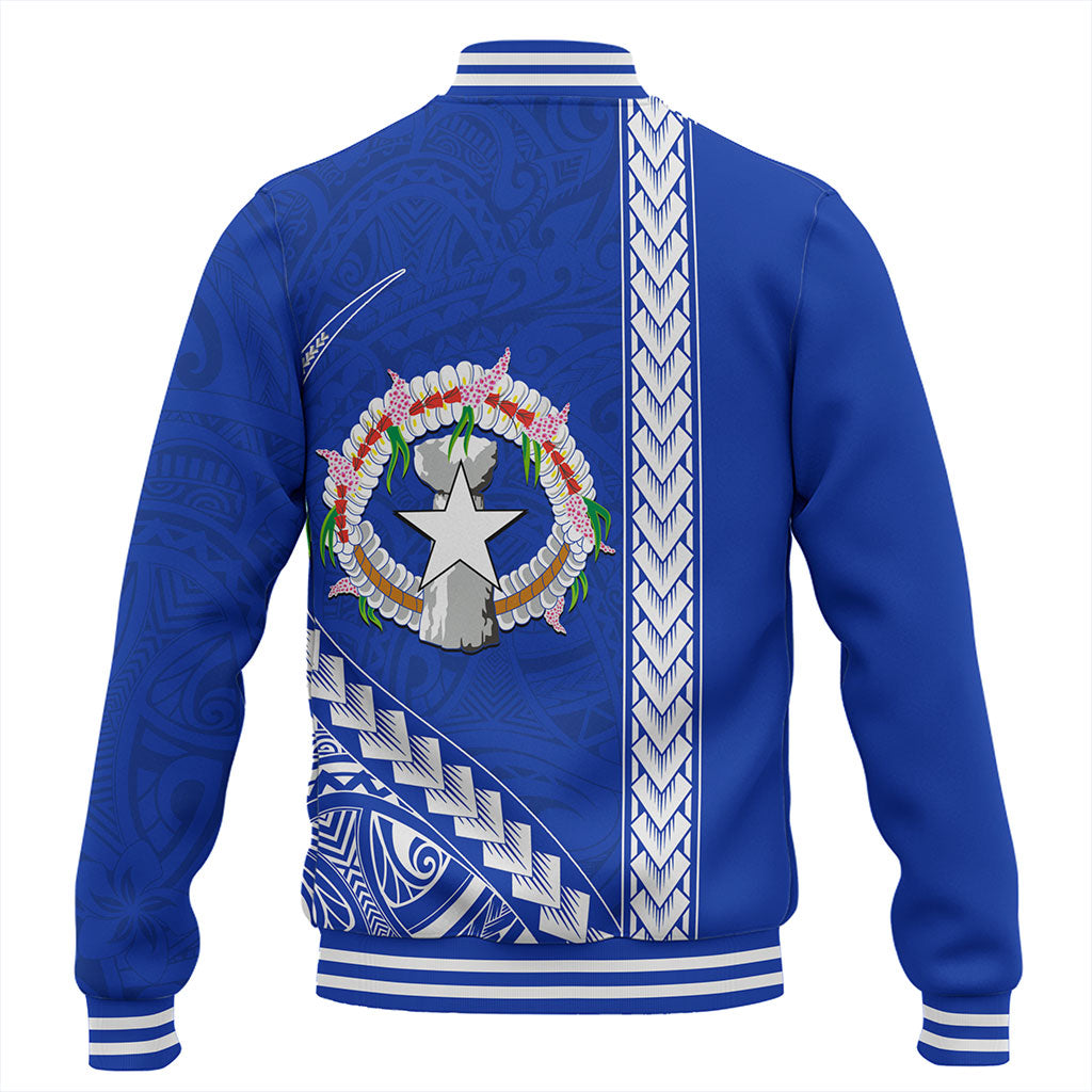 Northern Mariana Islands Baseball Jacket Coat Of Arms Polynesian Tribal