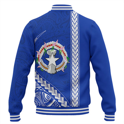 Northern Mariana Islands Baseball Jacket Coat Of Arms Polynesian Tribal