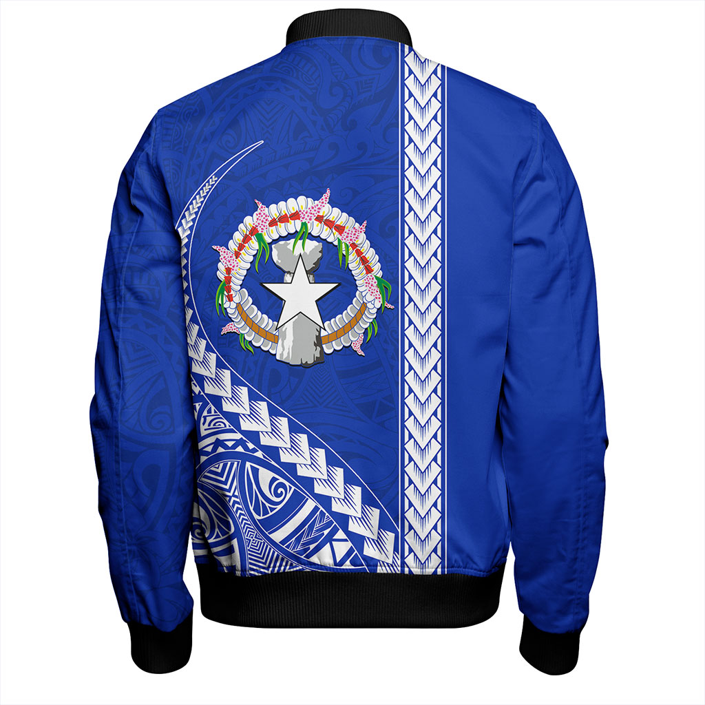 Northern Mariana Islands Bomber Jacket Coat Of Arms Polynesian Tribal
