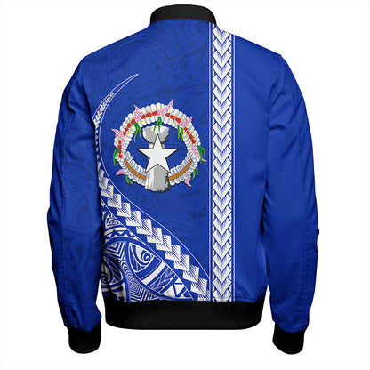 Northern Mariana Islands Bomber Jacket Coat Of Arms Polynesian Tribal