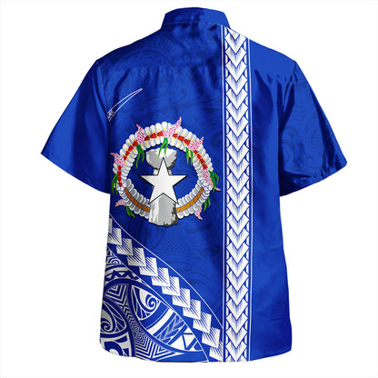 Northern Mariana Islands Hawaiian Shirt Coat Of Arms Polynesian Tribal