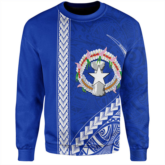 Northern Mariana Islands Sweatshirt Coat Of Arms Polynesian Tribal