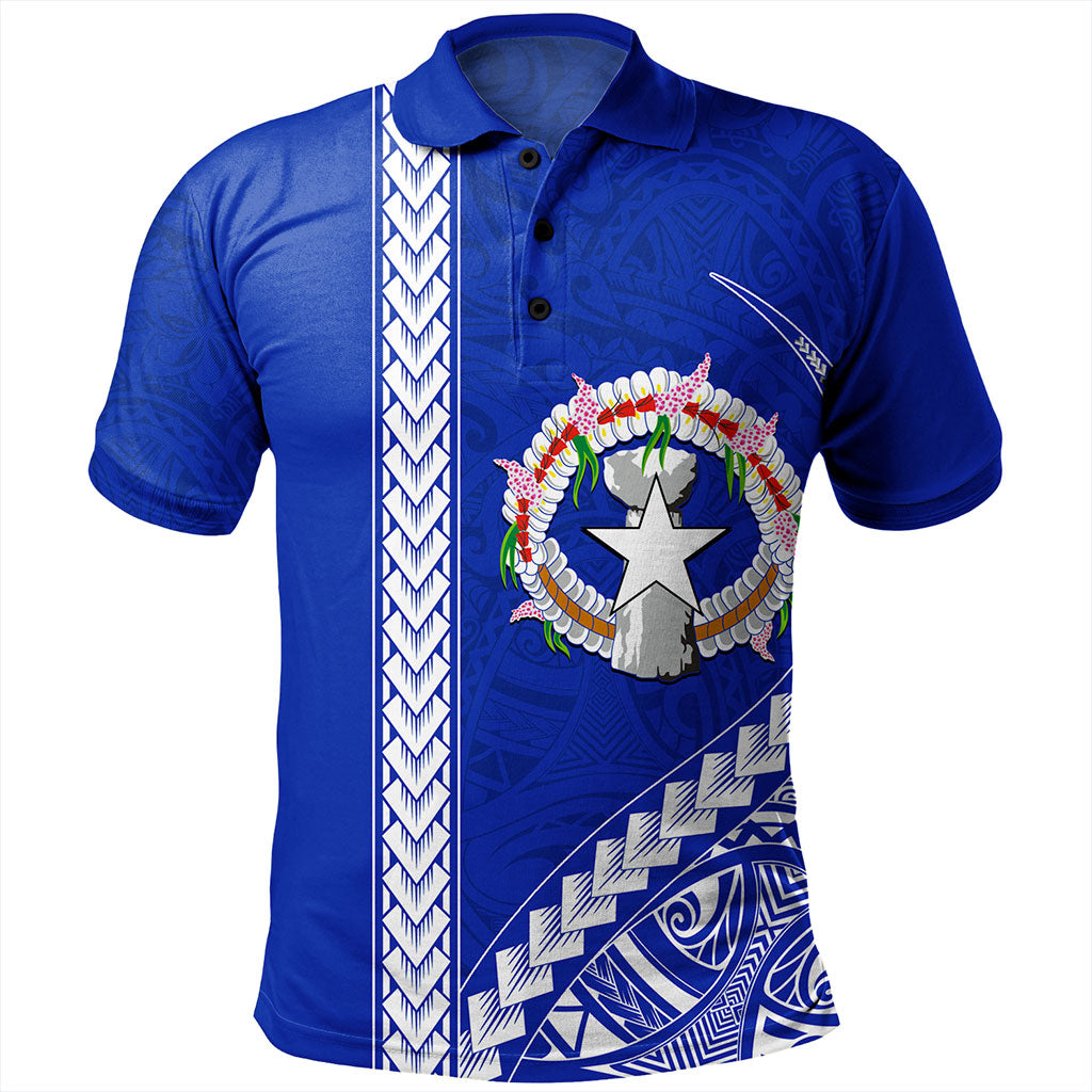 Northern Mariana Islands Polo Shirt Coat Of Arms Polynesian Tribal