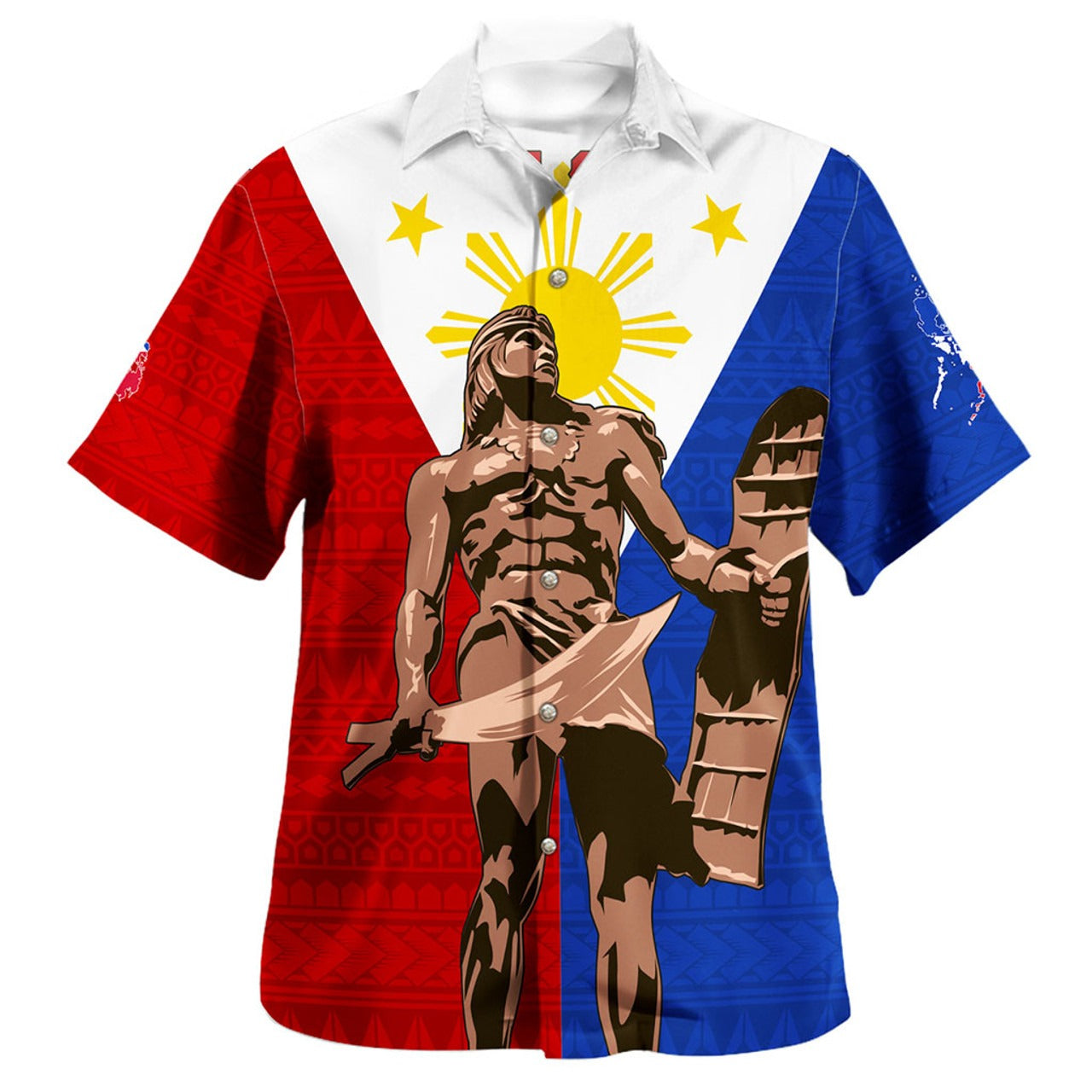 Philippines Filipinos Hawaiian Shirt Custom Flag Tribal Lapu Lapu
