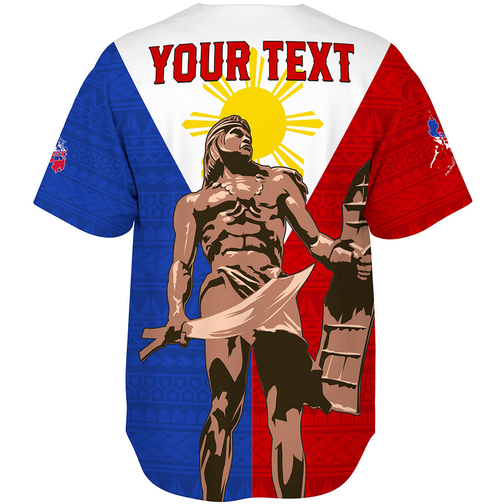 Philippines Filipinos Baseball Shirt Custom Flag Tribal Lapu Lapu