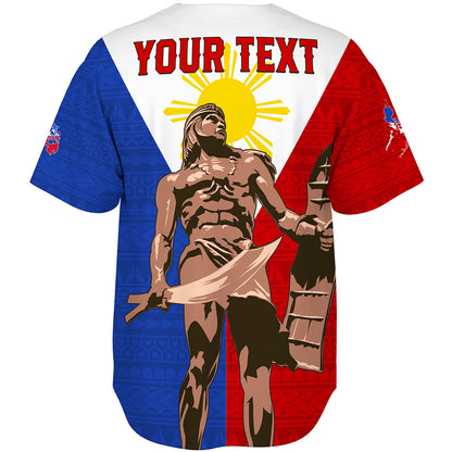 Philippines Filipinos Baseball Shirt Custom Flag Tribal Lapu Lapu