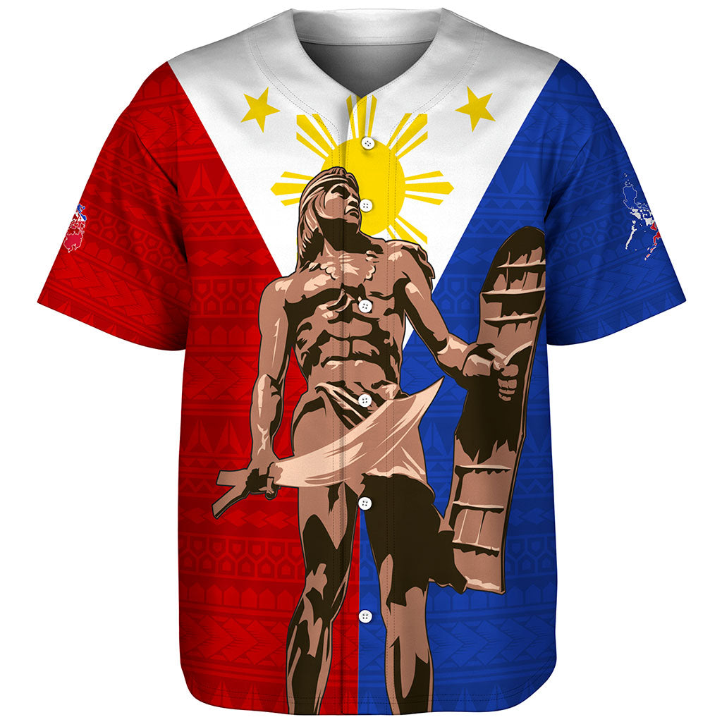 Philippines Filipinos Baseball Shirt Custom Flag Tribal Lapu Lapu