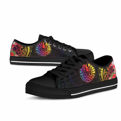 French Polynesia Low Top Shoes - Tropical Hippie Style