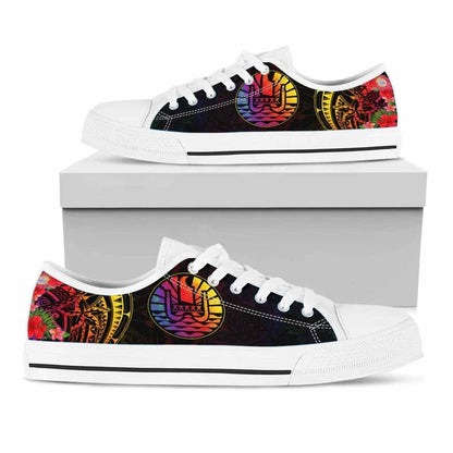 French Polynesia Low Top Shoes - Tropical Hippie Style