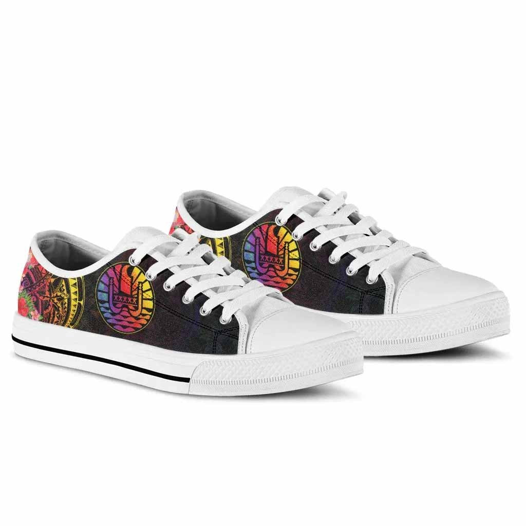 French Polynesia Low Top Shoes - Tropical Hippie Style