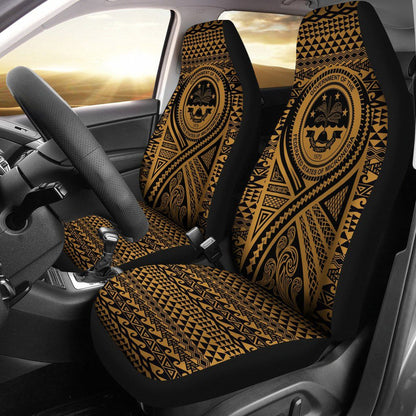 FSM Car Seat Cover - FSM Seal Polynesian Tattoo Gold