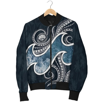 FSM Islands Polynesian Bomber Jacket - Ocean Style