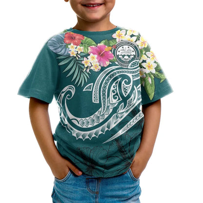Vanuatu Custom Personalised -T-Shirt - Ginger Lei Pattern White