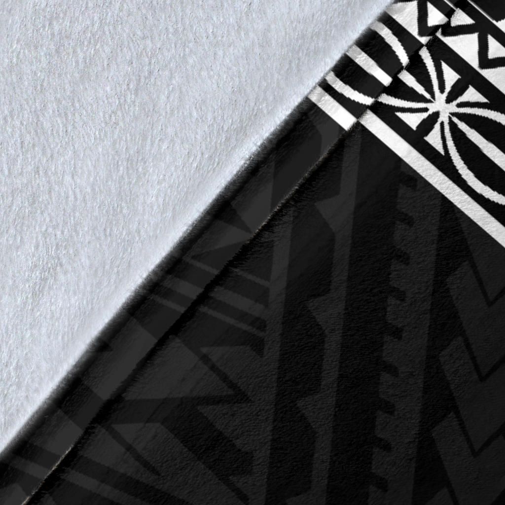 Federated States of Micronesia Premium Blanket - Micronesian Black White Version