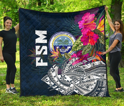 Federated States Of Micronesia Premium Quilt - Summer Vibes